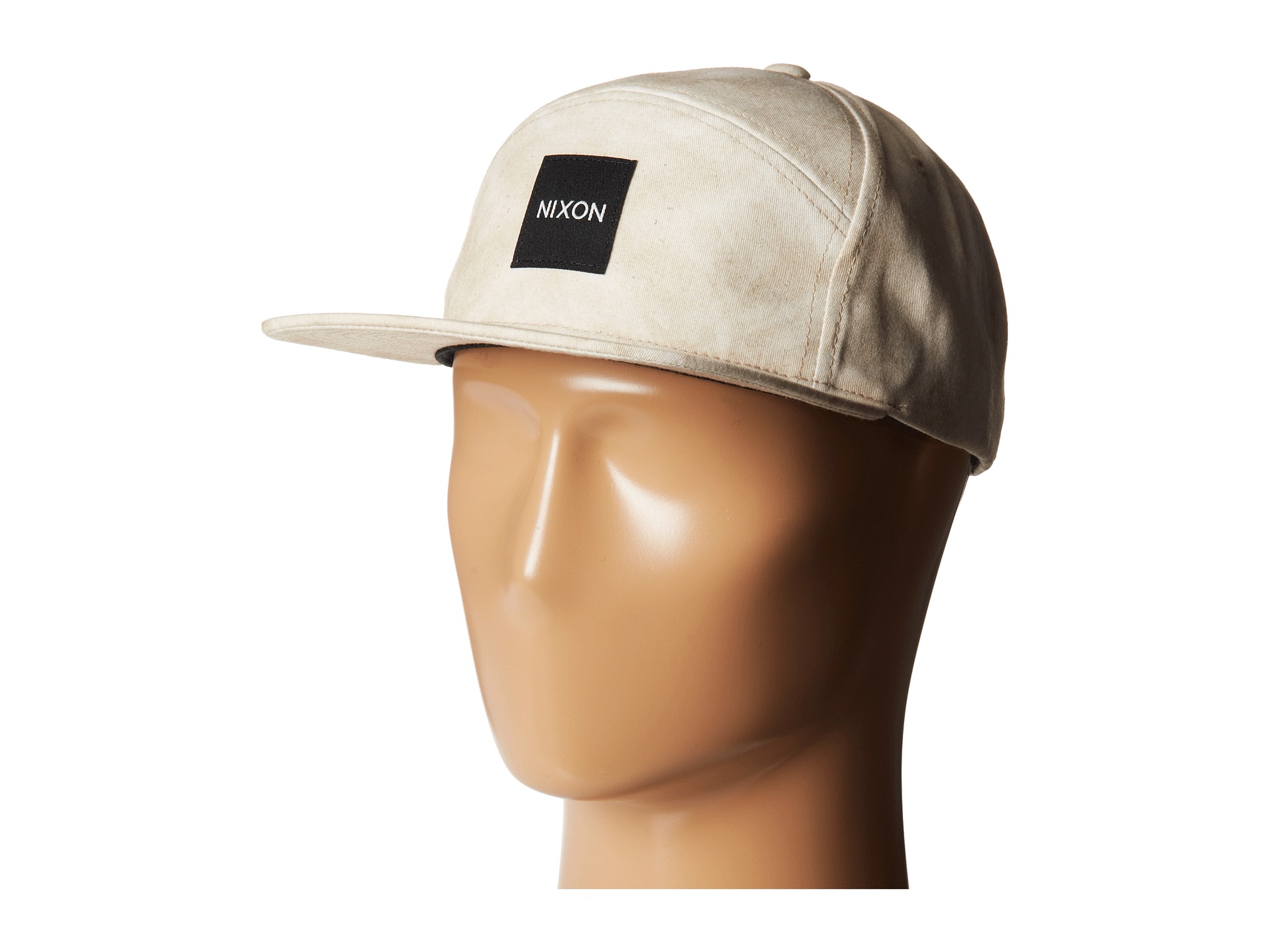 Nixon Snapper Print Snapback Hat Textured Khaki