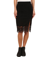 Dknyc Matte Jersey Maxi Skirt W Side Slit Black | Shipped Free at Zappos
