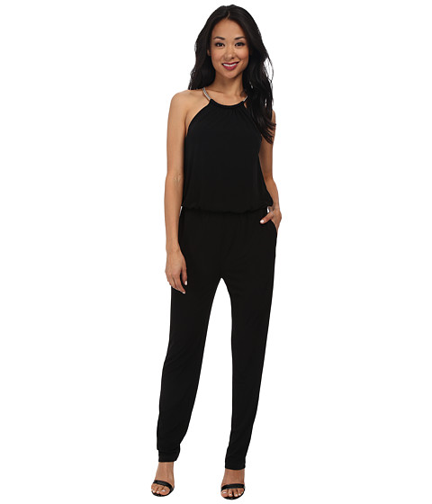 Rsvp Lydia Necklace Jumpsuit Black, Clothing, Women | Shipped Free at ...