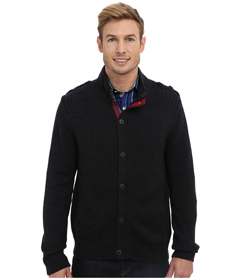 Robert Graham Cop Cot L/S Sweater Jacket Black Review - Men's Long ...