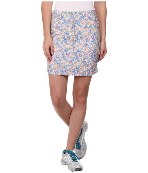 adidas Golf Tour Floral Skort '15 Chambray/Flash Red - Zappos.com Free ...