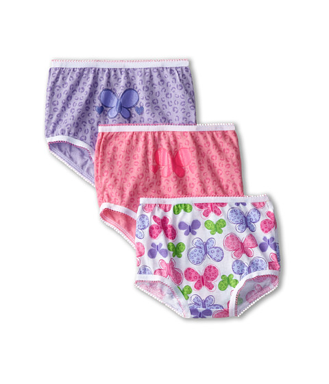 Jockey Kids Panties 3-Pack (Toddler) Pink/Purple - Zappos.com Free ...