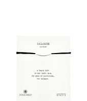 Dogeared - Balance Bar Silk Bracelet Black