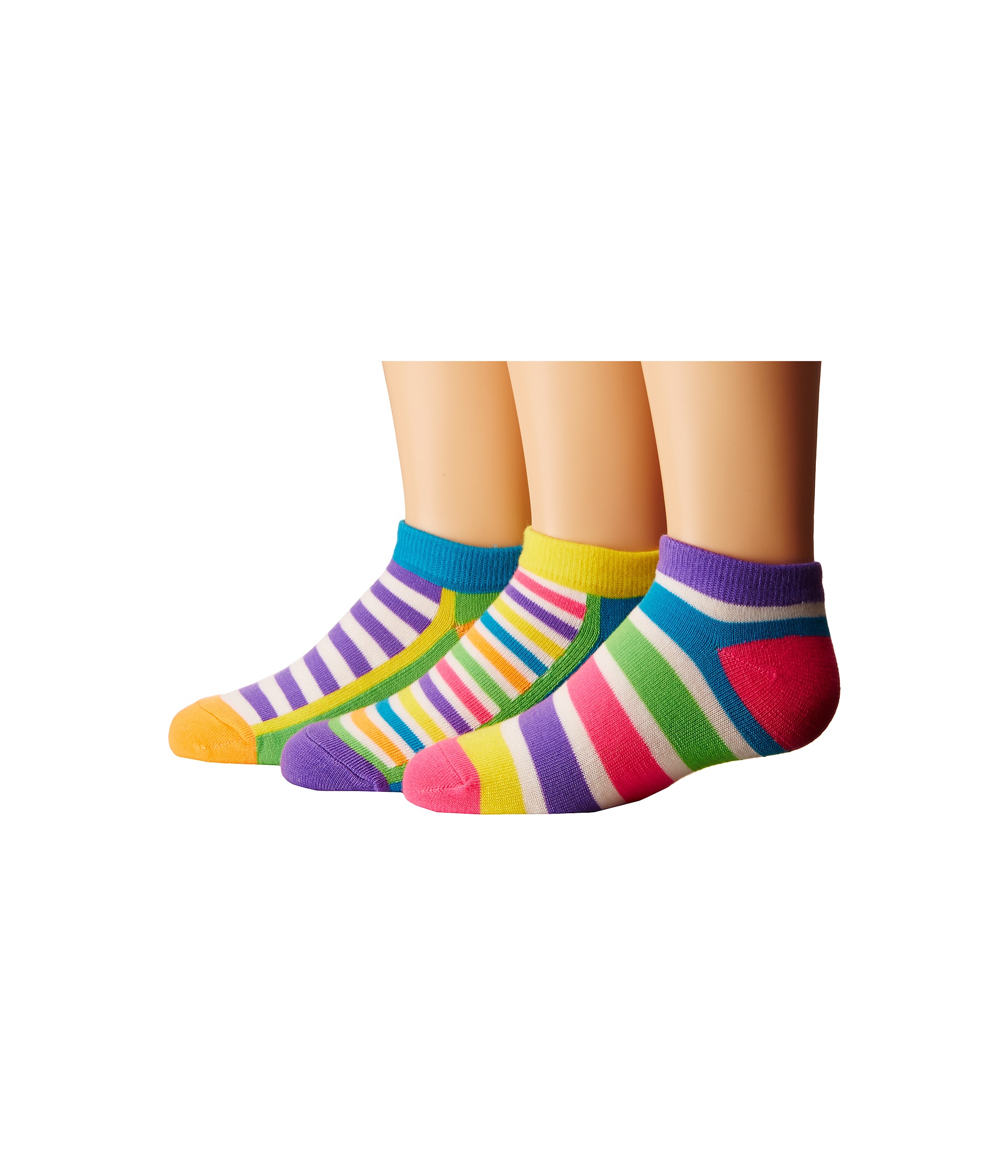 Jefferies Socks Dots Stripes Low Cut 6 Pack Toddler Little Kid Big Kid Neon