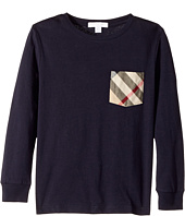 Burberry Kids - Long Sleeve Tee w/ Check Pocket (Little Kids/Big Kids)