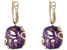 Sea Leaf Amethyst Earrings