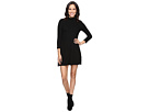 Jasper Poor Boy Rib 3/4 Sleeve Mock Neck Dress
