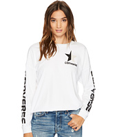 Converse - Split Star Wordmark Long Sleeve Crew Tee