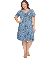 Extra Fresh by Fresh Produce - Plus Size Floral Vines Emma Dress