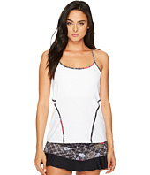 Eleven by Venus Williams - Floral Brocade Glide Back Tank Top