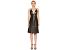 Oria Leather Midi Dress