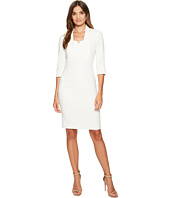 Tahari by ASL - V-Neck Sleeved Sheath Dress