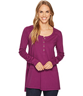 Mod-o-doc - Deluxe Jersey Long Sleeve Henley Tunic with Side Slits