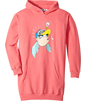 Moschino Kids - Dress w/ Hood and Logo Face Graphic on Front (Big Kids)