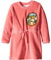 mini rodini - Fox Velour Dress (Infant/Toddler/Little Kids/Big Kids)