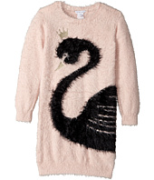 Little Marc Jacobs - Knitted Swan Illustration Long Sleeve Dress (Little Kids/Big Kids)