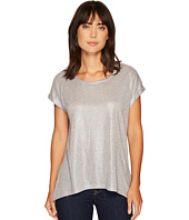 TWO by Vince Camuto - Roll Sleeve Foil Print Knit Tee