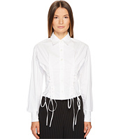 McQ - Short Corset Cotton Lacing Shirt
