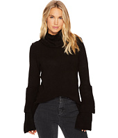 kensie - Warm Touch Sweater with Cowl Neck and Layered Ruffle Sleeve KS0K57S5