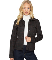 Liverpool - Classic Denim Jacket in Glenn Windowpane Ponte Knit