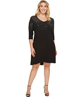 Karen Kane Plus - Plus Size Speckled Print Dress