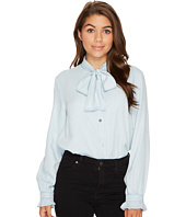 7 For All Mankind - Bow Tie Denim Shirt in Sunrise Blue