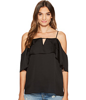 1.STATE - Cold Shoulder Blouse w/ Layered Ruffles