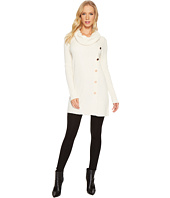 Ivanka Trump - Cowl Neck Button Sweater
