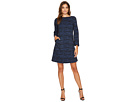 Ernestine T-Shirt Dress with Leather & Slanted Pockets