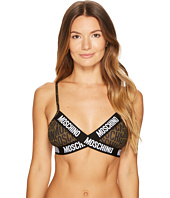 Moschino - Microfiber Moschino Lettering Triangle Bra