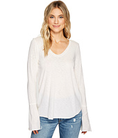 Michael Stars - Cotton Supima Soft V-Neck with Bell Sleeve