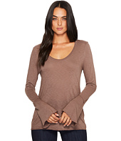 Michael Stars - Cotton Supima Soft V-Neck with Bell Sleeve