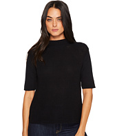 Michael Stars - Cotton Knit Elbow Sleeve Mock Neck