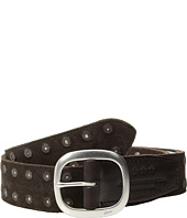 John Varvatos Star U.S.A. - Distressed Suede Belt With Studs