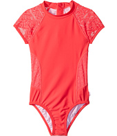 Seafolly Kids - Summer Essentials Short Sleeve Surf Tank One-Piece (Little Kids/Big Kids)