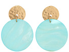 Mother-of-Pearl Disc Earrings